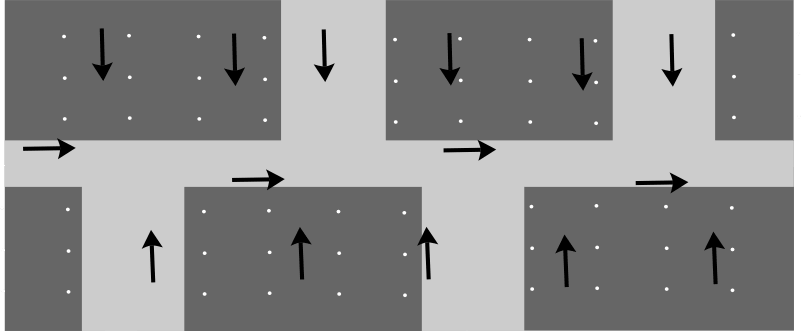 skimming drywall mud perpendicularly and horizontally