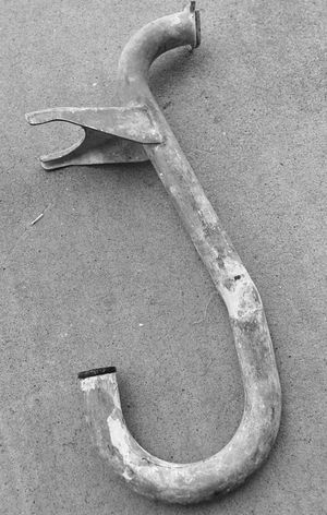 Photo of a drywall pump gooseneck attachment