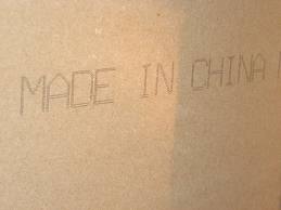 Chinese drywall marking on back of board